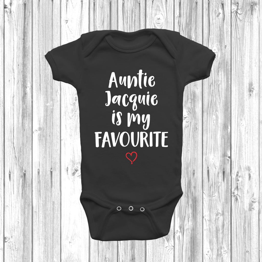 Get trendy with Personalised Auntie Is My Favourite Baby Grow - Baby Grow available at DizzyKitten. Grab yours for £7.95 today!