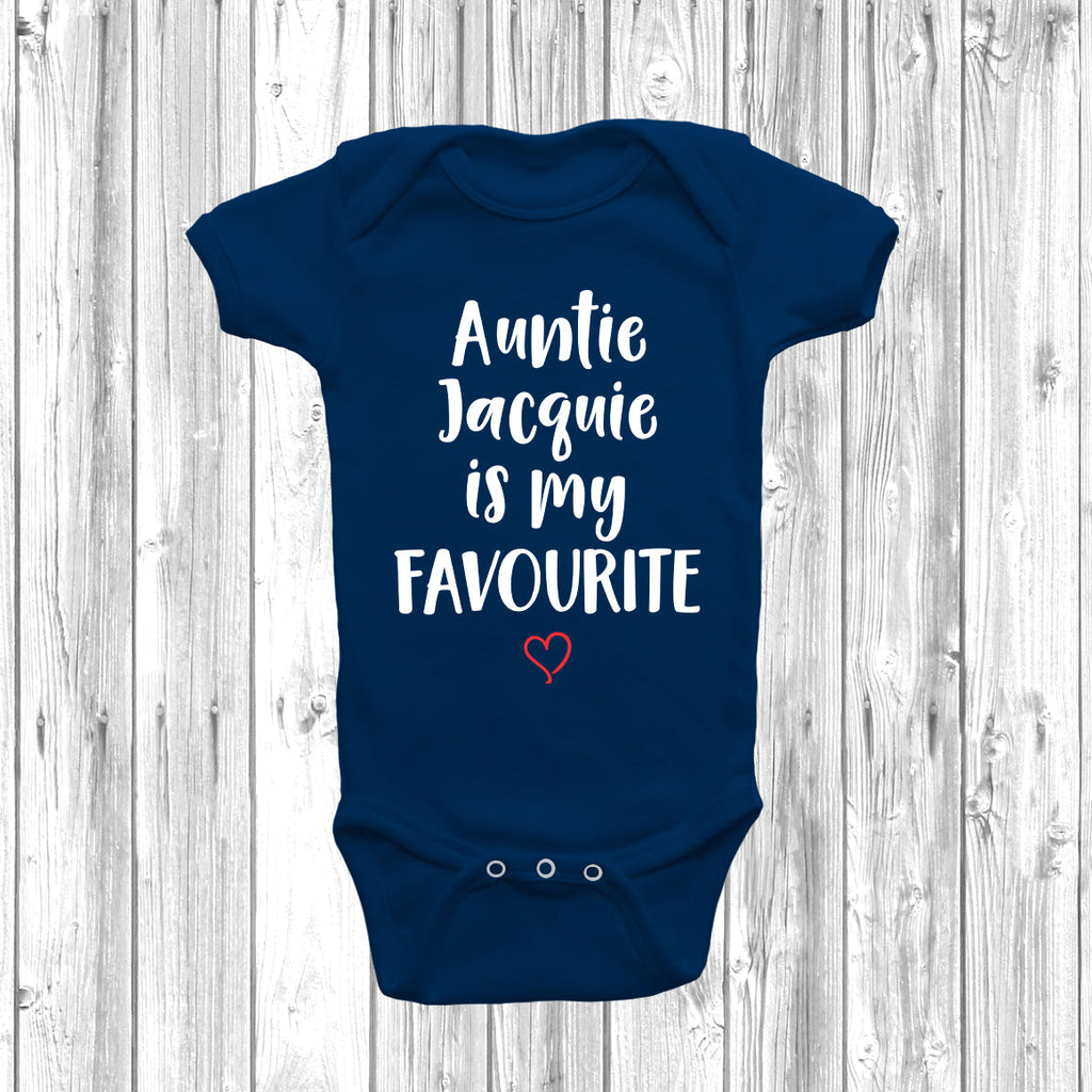 Get trendy with Personalised Auntie Is My Favourite Baby Grow - Baby Grow available at DizzyKitten. Grab yours for £7.95 today!