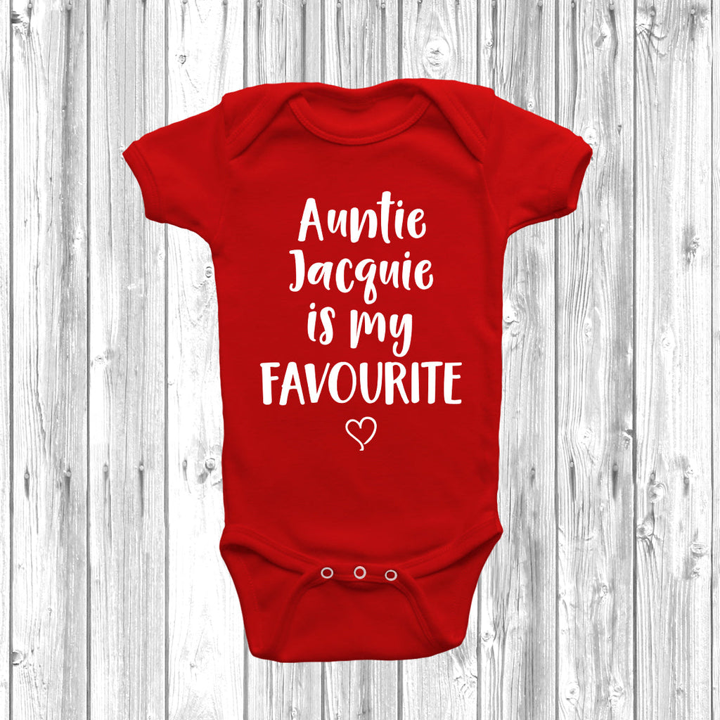 Get trendy with Personalised Auntie Is My Favourite Baby Grow - Baby Grow available at DizzyKitten. Grab yours for £7.95 today!