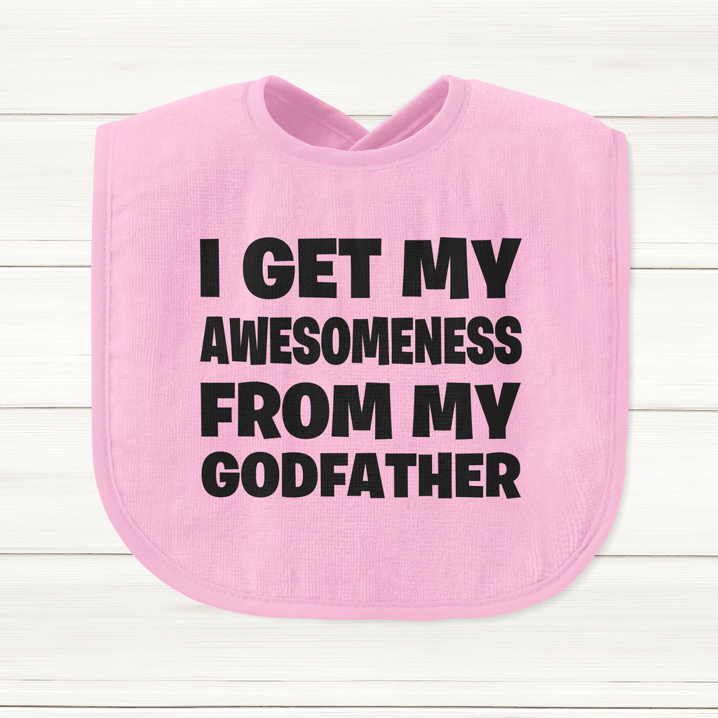 Get trendy with I Get My Awesomeness From My Godfather Baby Bib - Baby Grow available at DizzyKitten. Grab yours for £6.45 today!