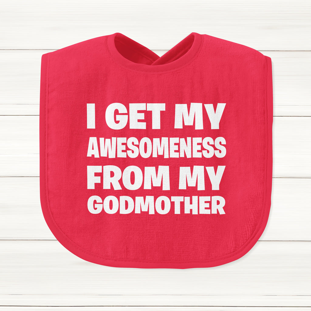 Get trendy with I Get My Awesomeness From My Godmother Baby Bib - Baby Grow available at DizzyKitten. Grab yours for £5.95 today!