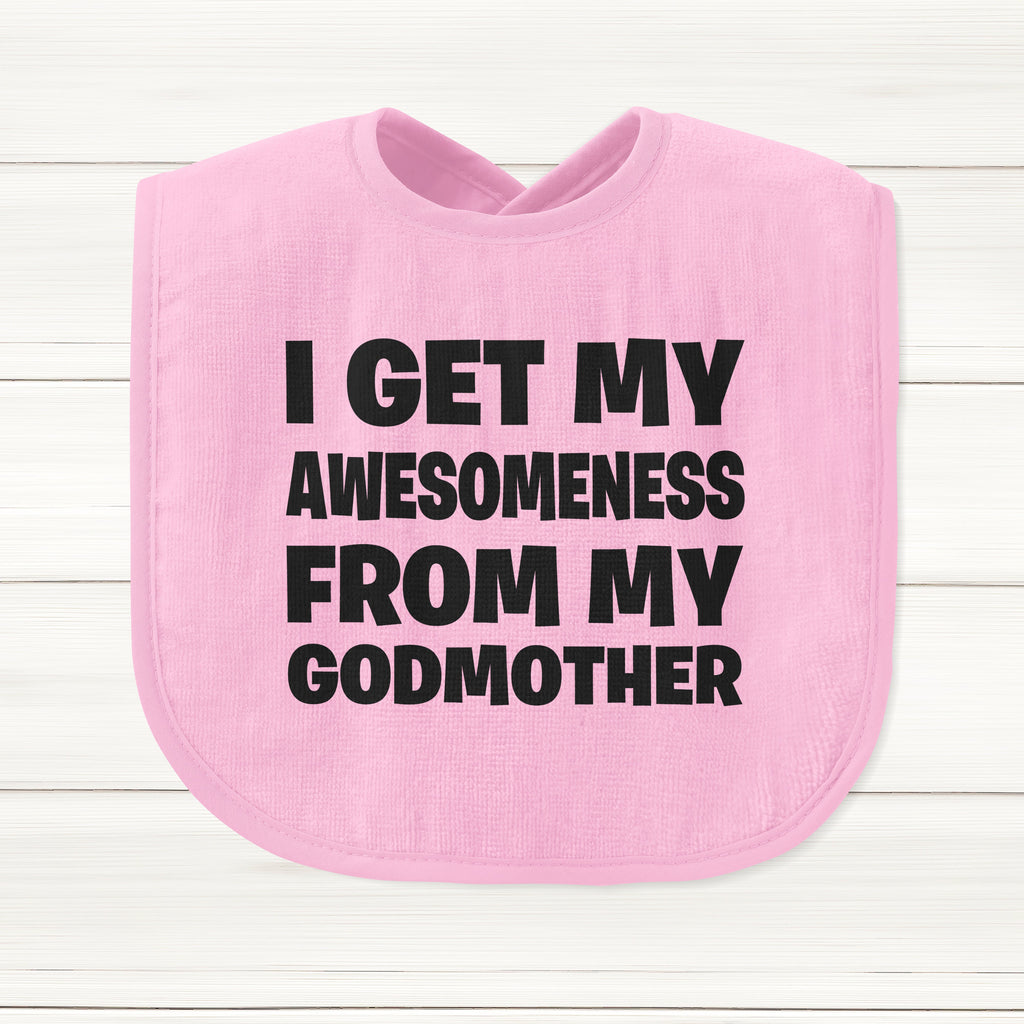 Get trendy with I Get My Awesomeness From My Godmother Baby Bib - Baby Grow available at DizzyKitten. Grab yours for £5.95 today!