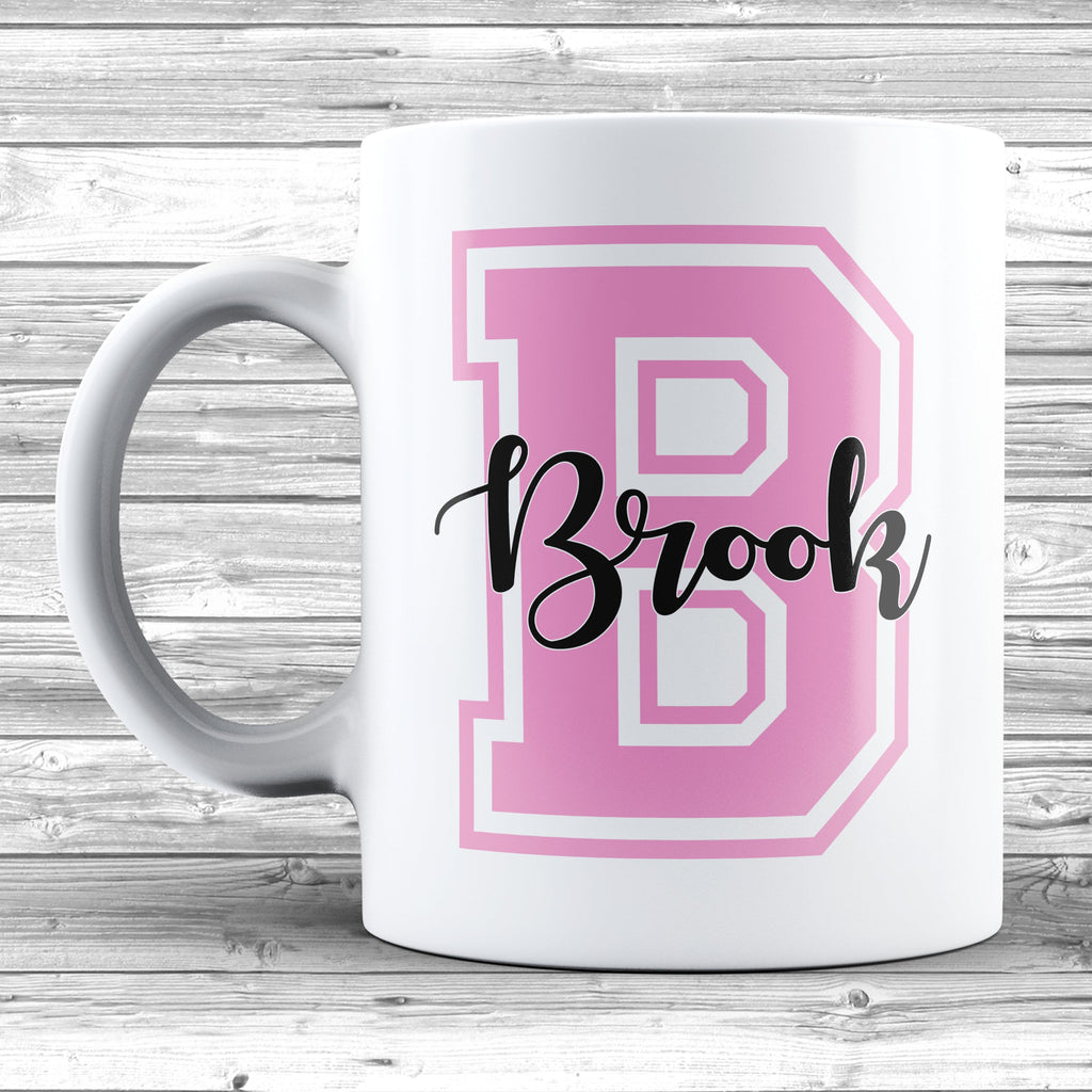 Get trendy with B - Name On A Mug - Mug available at DizzyKitten. Grab yours for £8.99 today!