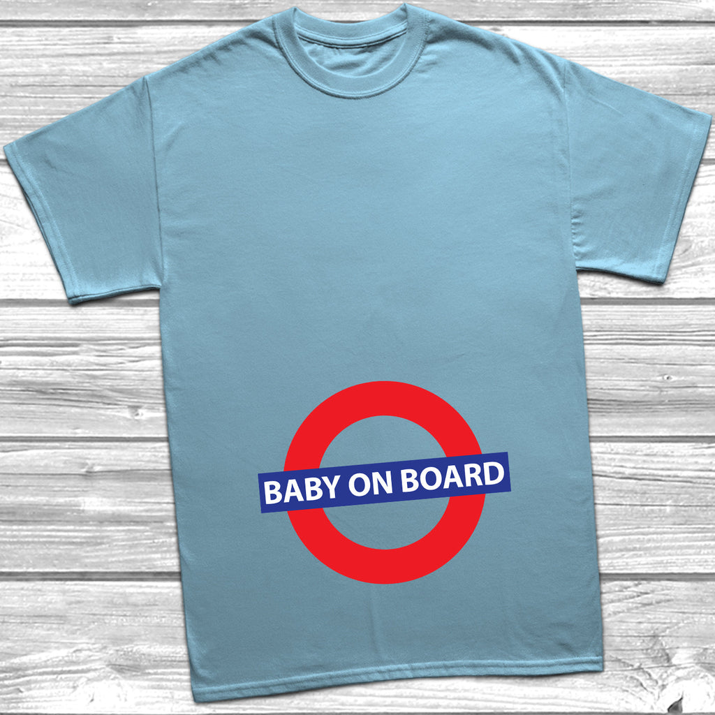 Get trendy with Baby On Board T-Shirt - T-Shirt available at DizzyKitten. Grab yours for £9.99 today!