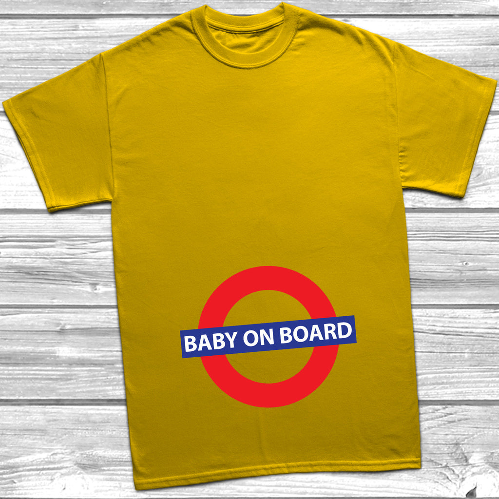 Get trendy with Baby On Board T-Shirt - T-Shirt available at DizzyKitten. Grab yours for £9.99 today!