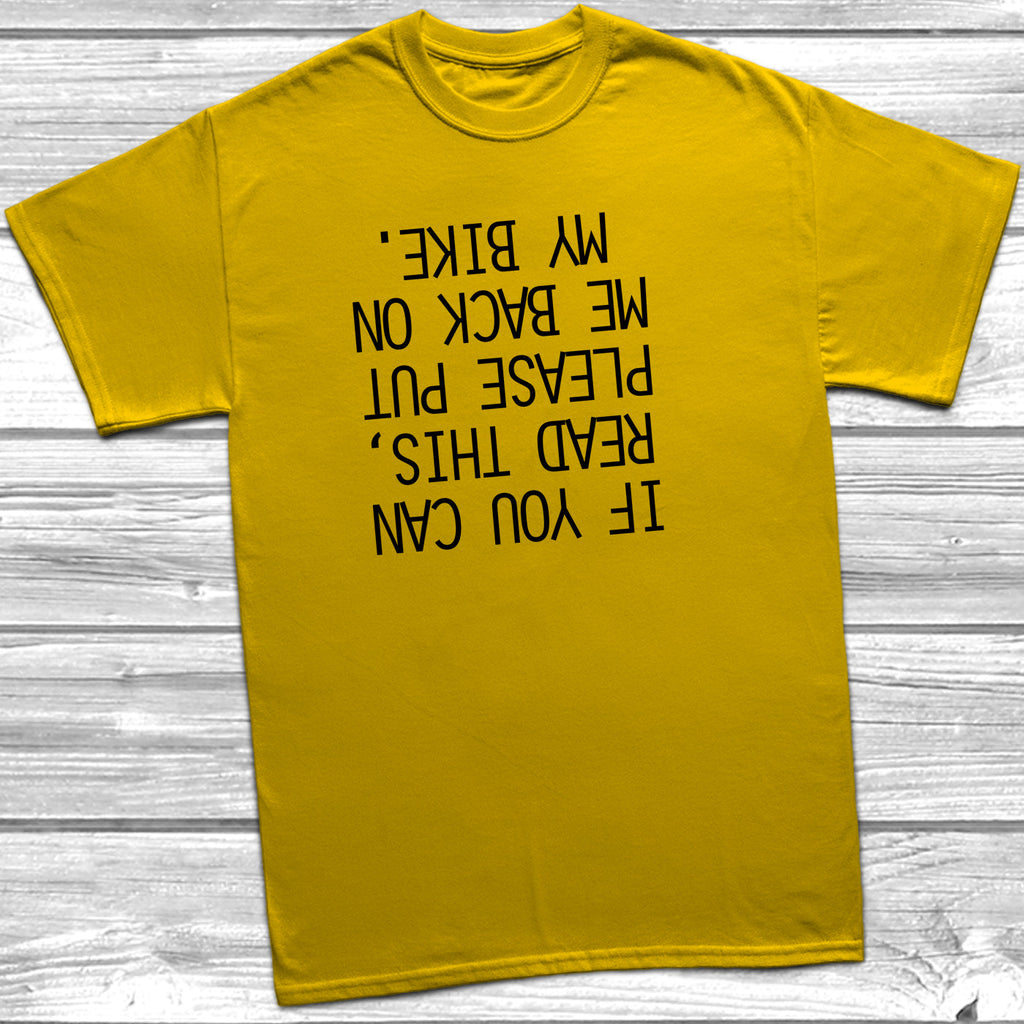 Get trendy with Back On My Bike T-Shirt - T-Shirt available at DizzyKitten. Grab yours for £9.45 today!