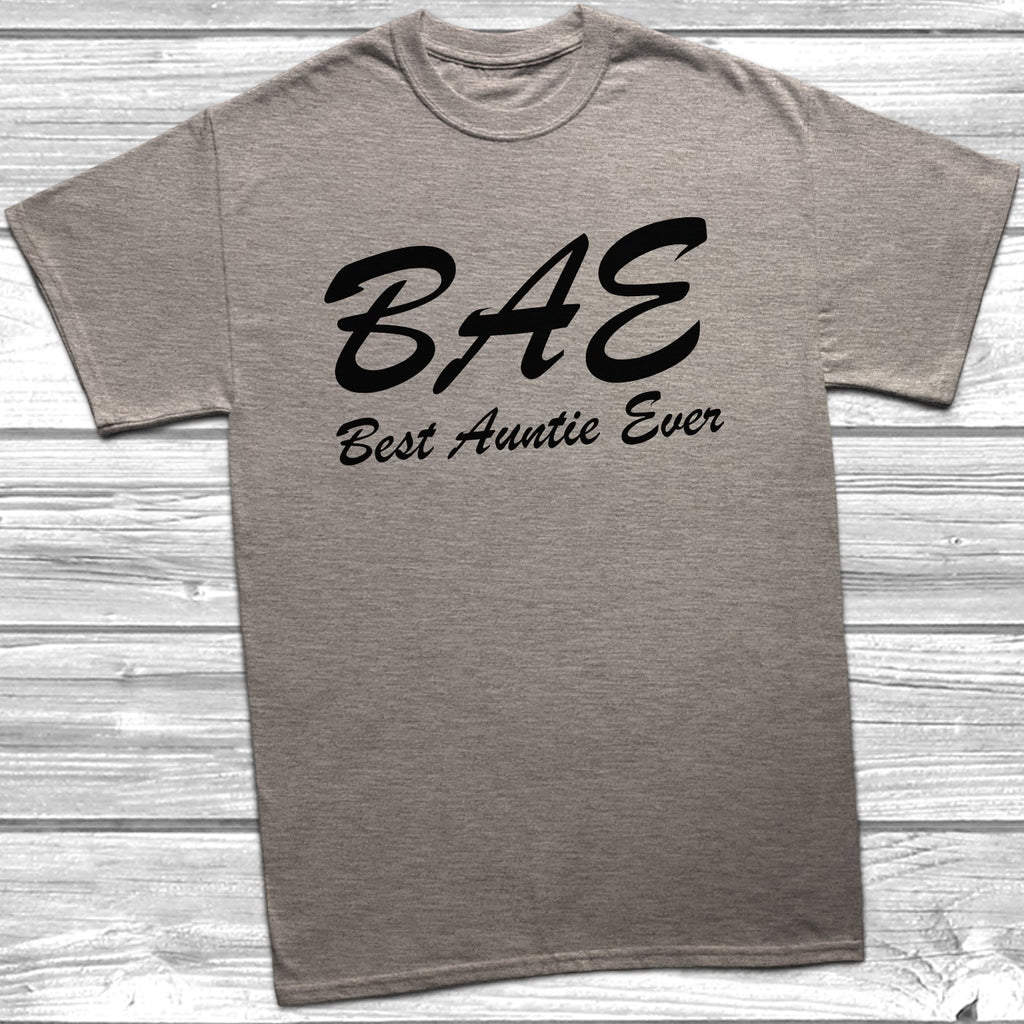 Get trendy with Best Auntie Ever BAE T-Shirt - T-Shirt available at DizzyKitten. Grab yours for £8.99 today!