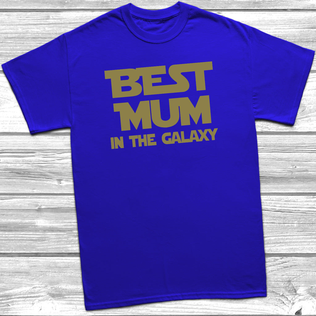 Get trendy with Best Mum In The Galaxy T-Shirt - T-Shirt available at DizzyKitten. Grab yours for £9.49 today!