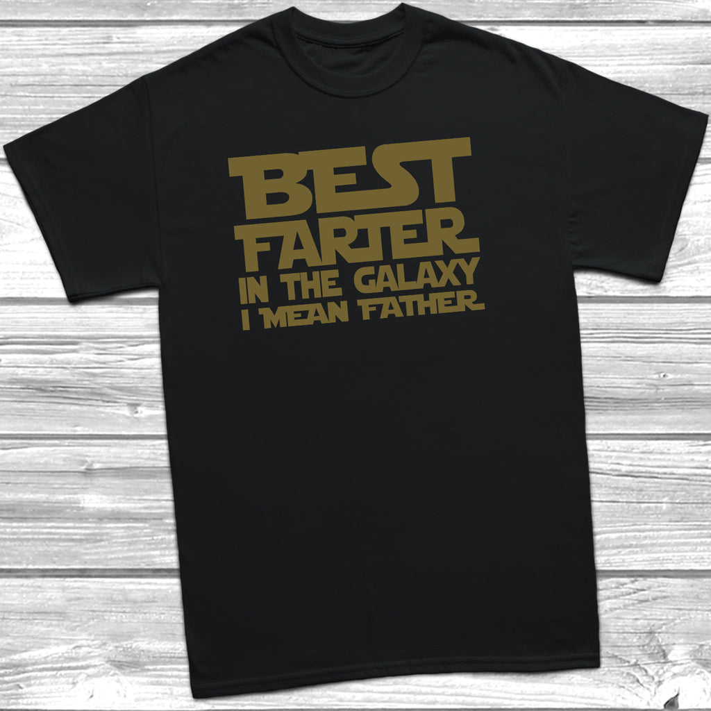 Get trendy with Best Farter In The Galaxy T-Shirt - T-Shirt available at DizzyKitten. Grab yours for £9.95 today!