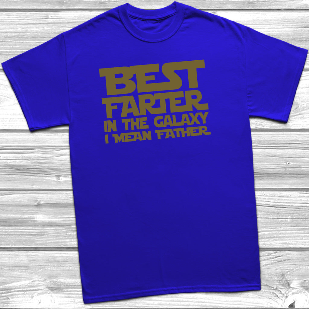Get trendy with Best Farter In The Galaxy T-Shirt - T-Shirt available at DizzyKitten. Grab yours for £10.45 today!