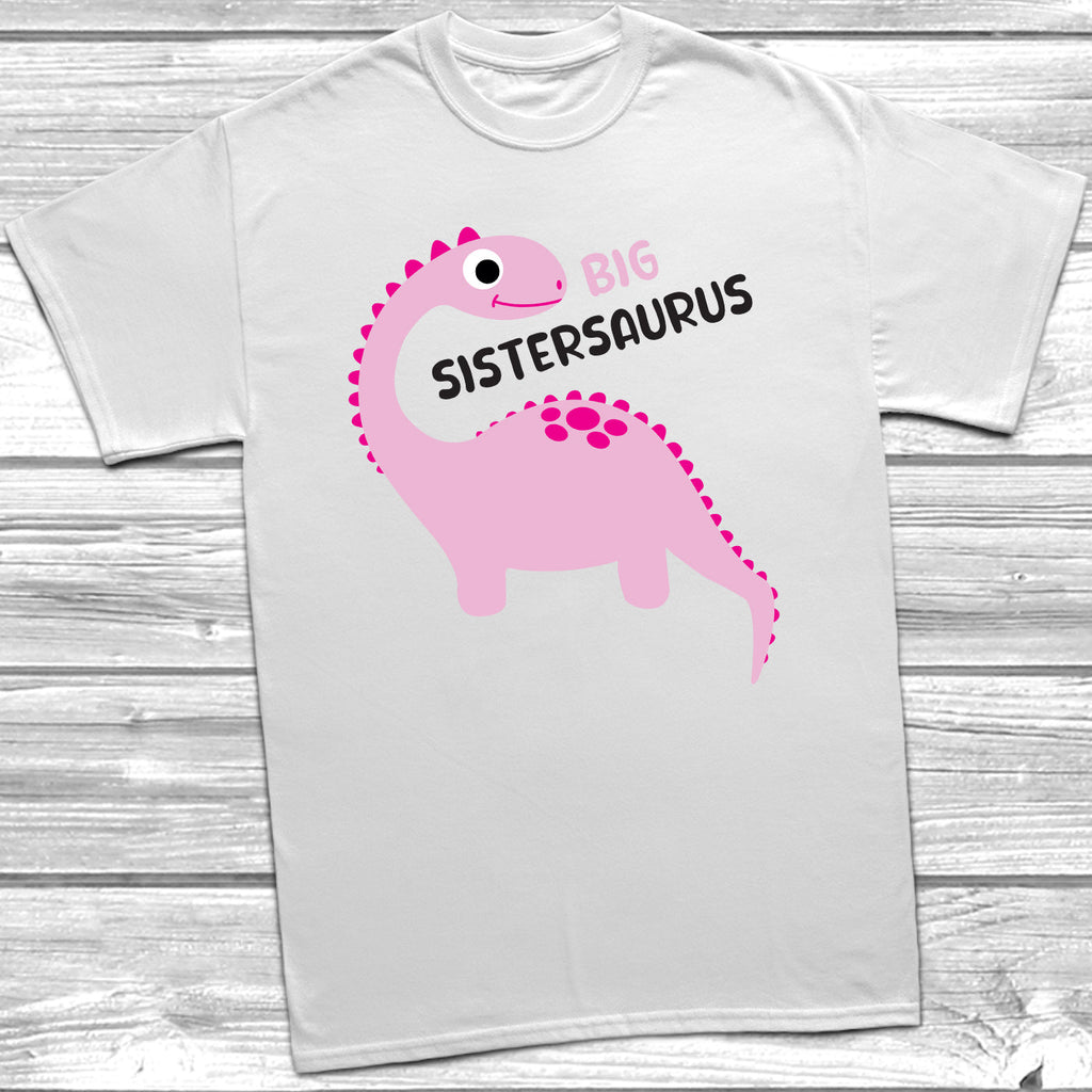 Get trendy with Big Sistersaurus Babysaurus T-Shirt Baby Grow Set -  available at DizzyKitten. Grab yours for £8.95 today!