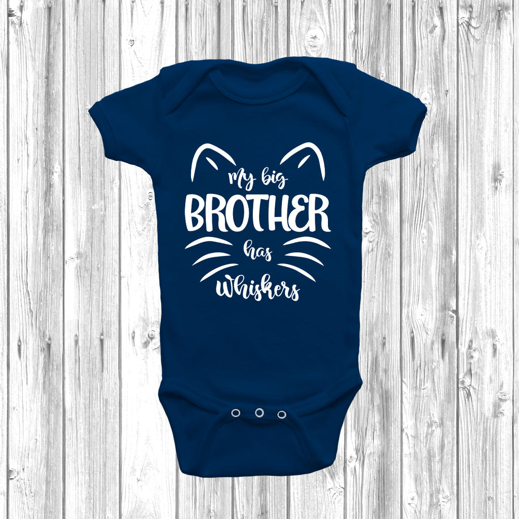 Get trendy with My Big Brother Has Whiskers Baby Grow -  available at DizzyKitten. Grab yours for £8.45 today!