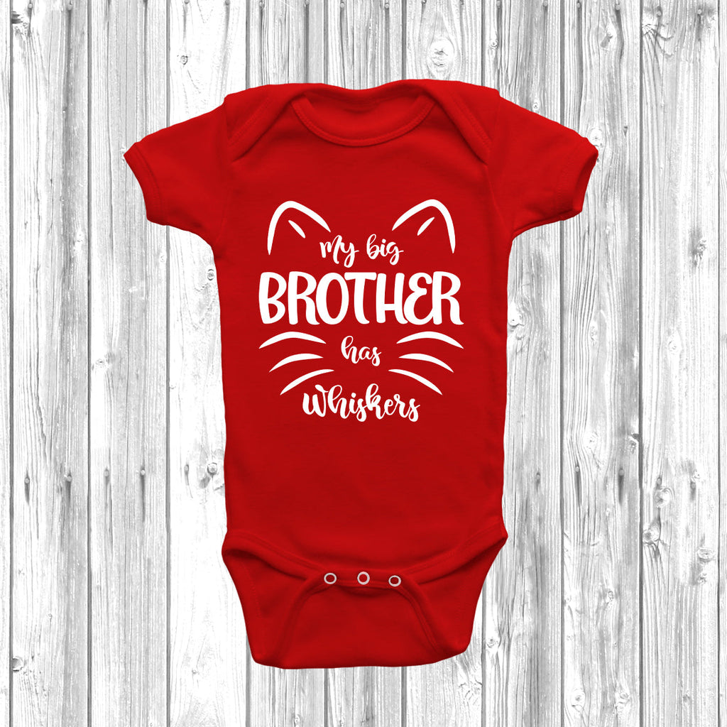 Get trendy with My Big Brother Has Whiskers Baby Grow -  available at DizzyKitten. Grab yours for £8.45 today!