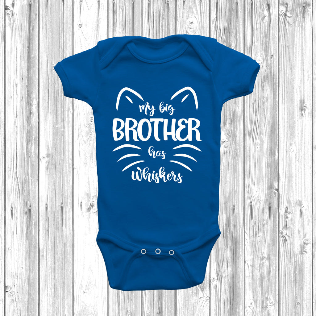 Get trendy with My Big Brother Has Whiskers Baby Grow -  available at DizzyKitten. Grab yours for £8.45 today!