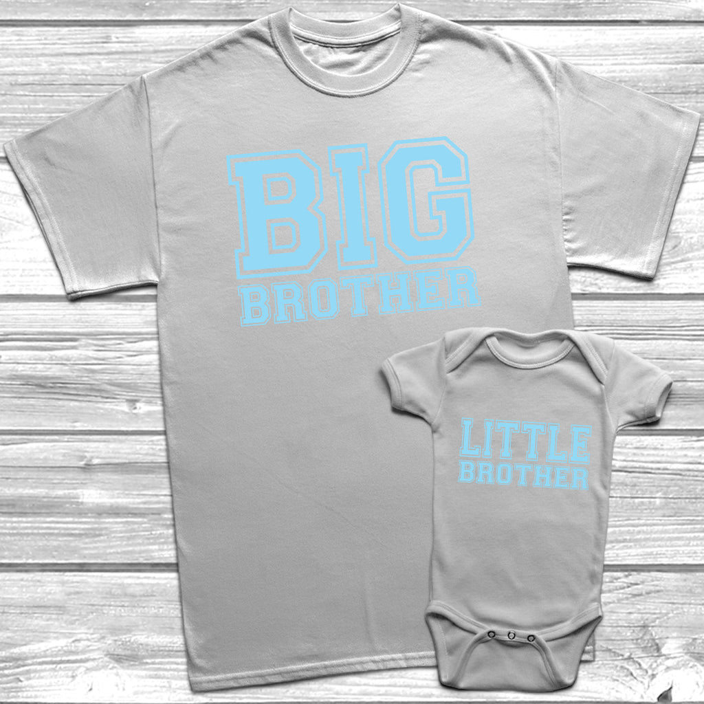 Get trendy with Big Brother Little Brother T-Shirt Baby Grow Set -  available at DizzyKitten. Grab yours for £7.95 today!