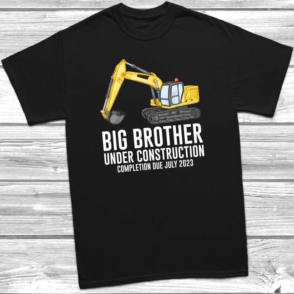 Get trendy with Personalised Big Brother Under Construction T-Shirt -  available at DizzyKitten. Grab yours for £10.45 today!