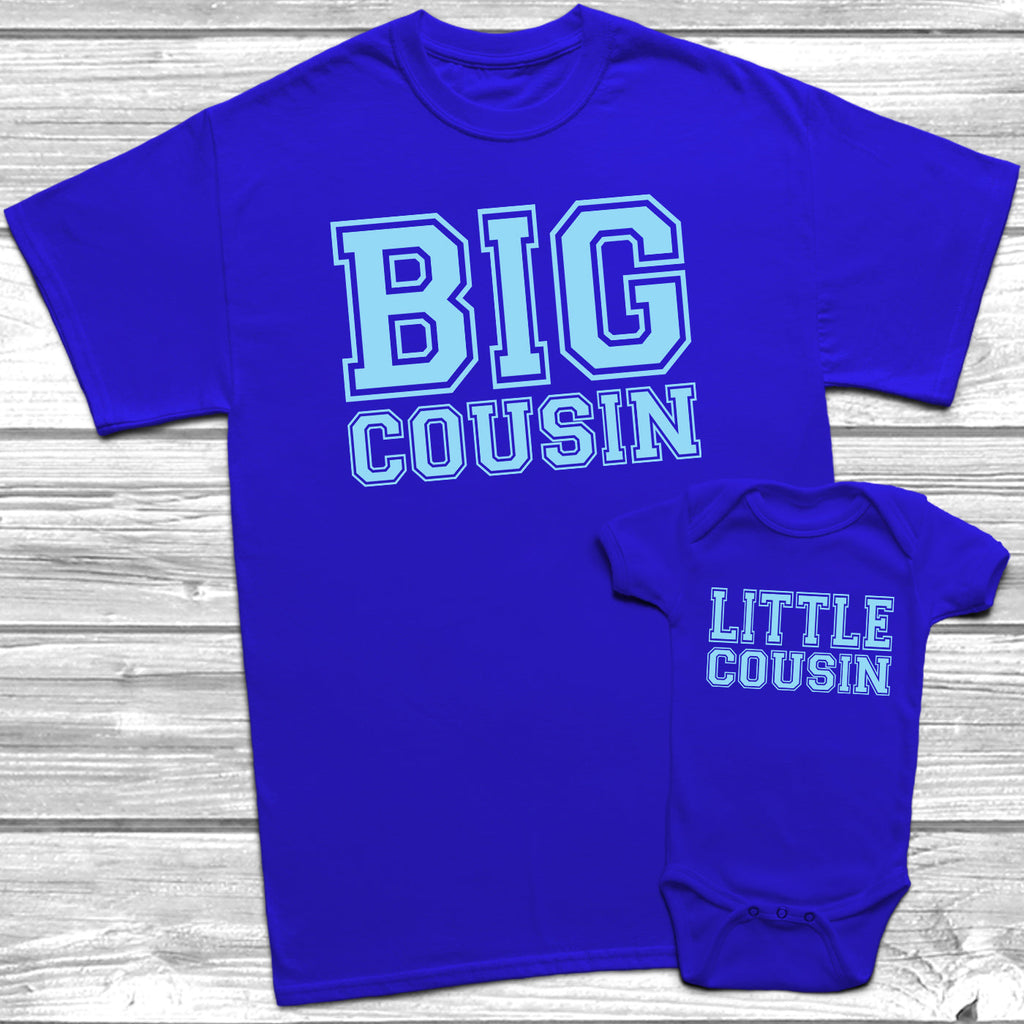 Get trendy with Big Cousin Little Cousin T-Shirt Baby Grow Set -  available at DizzyKitten. Grab yours for £7.95 today!