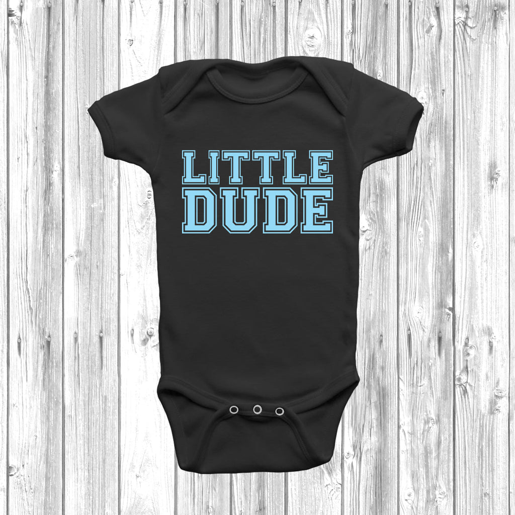 Get trendy with Big Dude Little Dude T-Shirt Baby Grow Set -  available at DizzyKitten. Grab yours for £9.45 today!