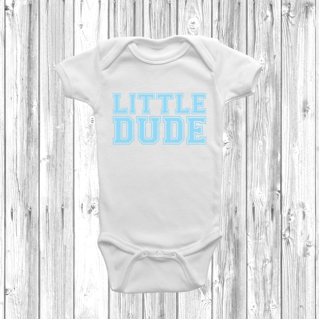 Get trendy with Big Dude Little Dude T-Shirt Baby Grow Set -  available at DizzyKitten. Grab yours for £8.95 today!