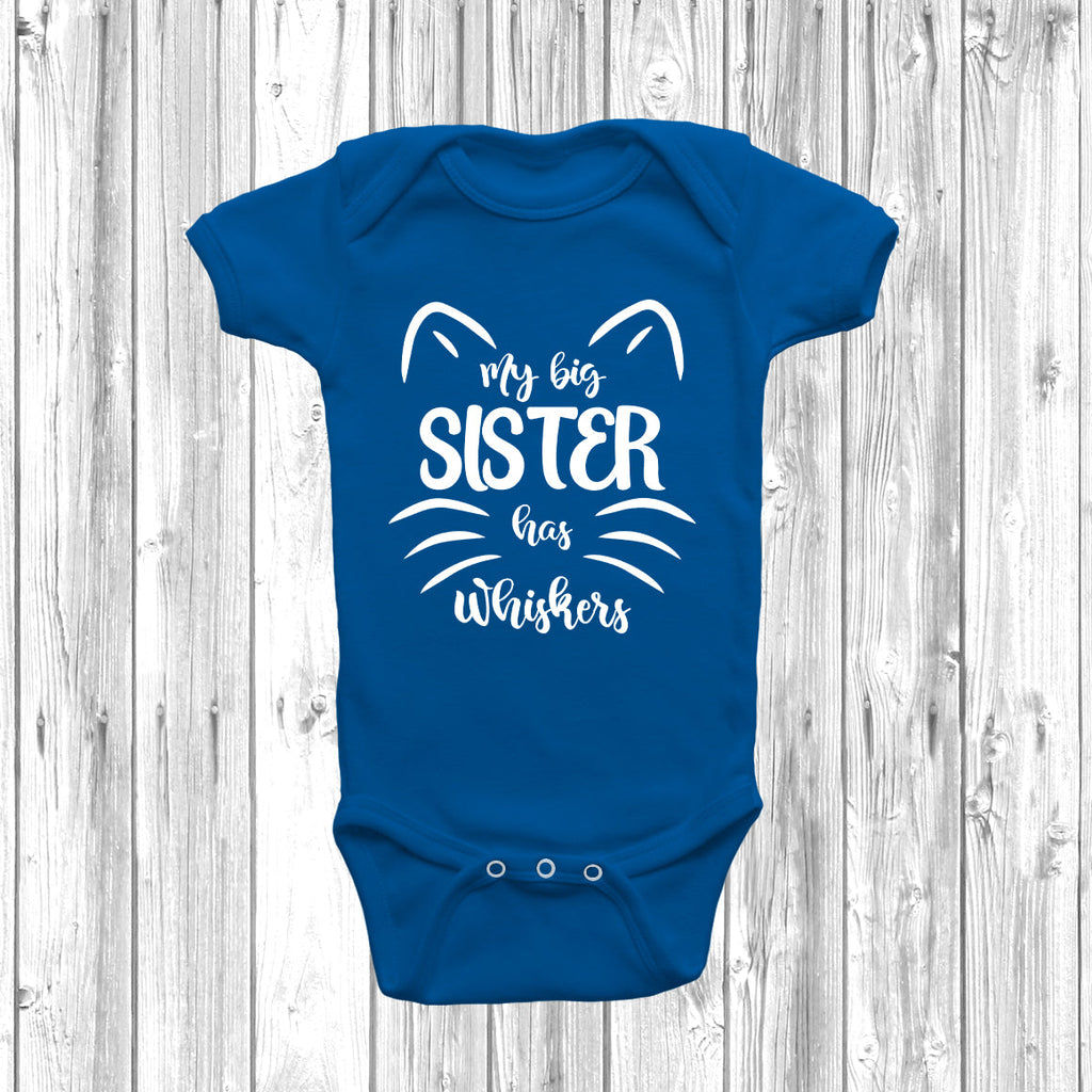 Get trendy with My Big Sister Has Whiskers Baby Grow -  available at DizzyKitten. Grab yours for £8.45 today!