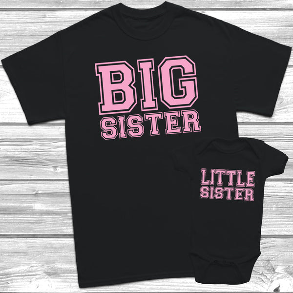 Big Sister Little Sister T-Shirt Baby Grow Set