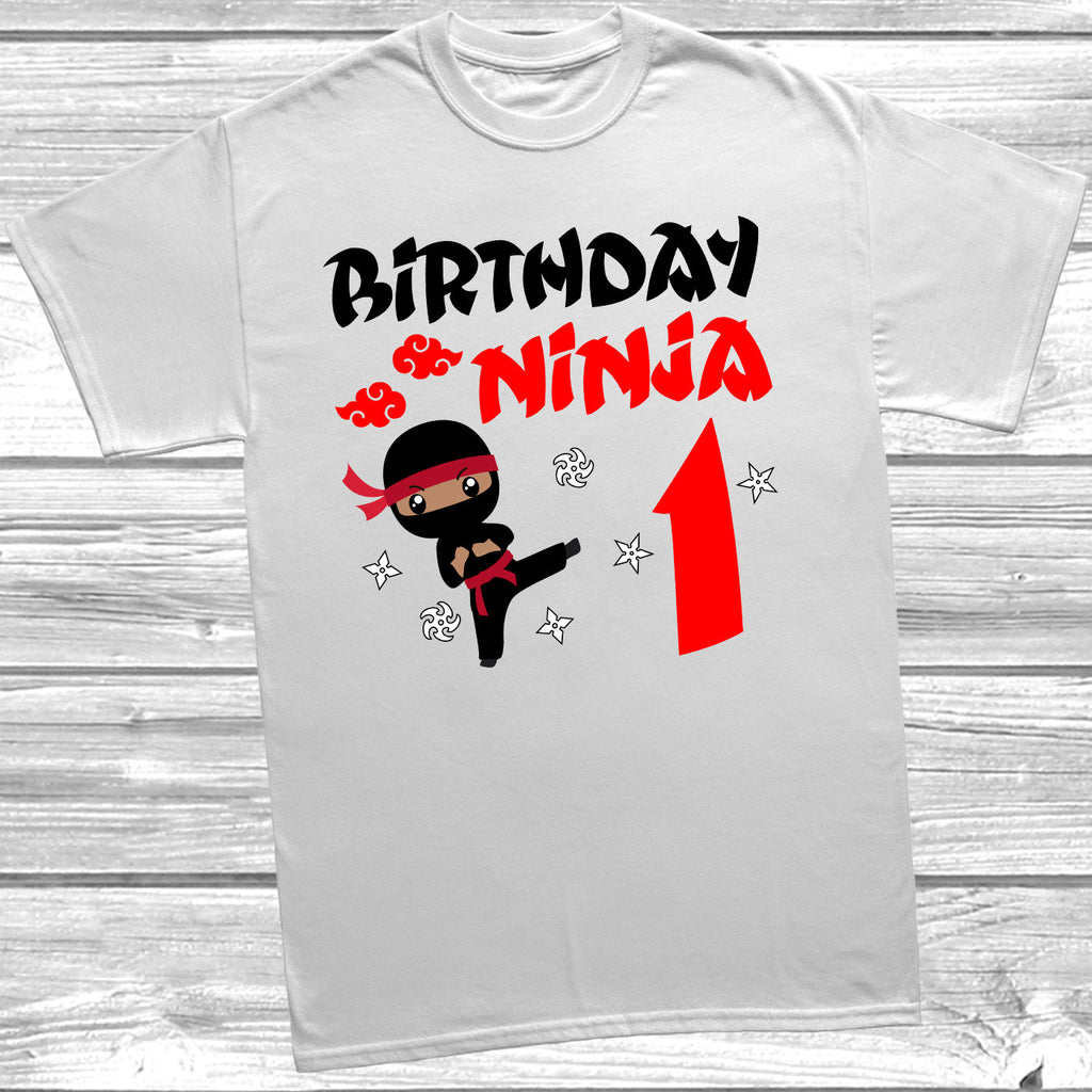 Get trendy with Birthday Ninja 1st Birthday T-Shirt - T-Shirt available at DizzyKitten. Grab yours for £9.49 today!
