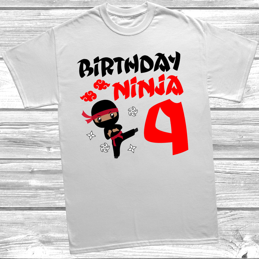 Get trendy with Birthday Ninja 9th Birthday T-Shirt - T-Shirt available at DizzyKitten. Grab yours for £9.49 today!