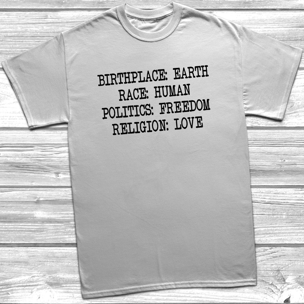 Get trendy with Birthplace Earth T-Shirt - T-Shirt available at DizzyKitten. Grab yours for £9.49 today!