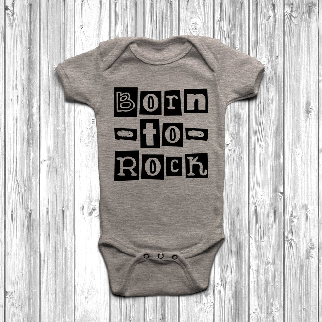 Get trendy with Born To Rock Baby Grow - Baby Grow available at DizzyKitten. Grab yours for £8.45 today!