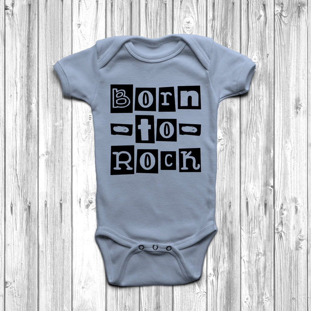 Get trendy with Born To Rock Baby Grow - Baby Grow available at DizzyKitten. Grab yours for £8.45 today!