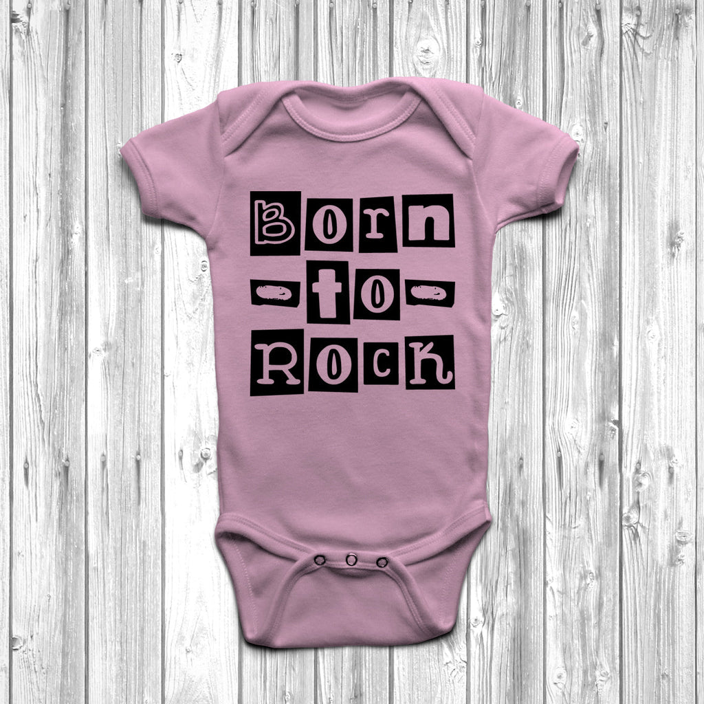Get trendy with Born To Rock Baby Grow - Baby Grow available at DizzyKitten. Grab yours for £8.45 today!