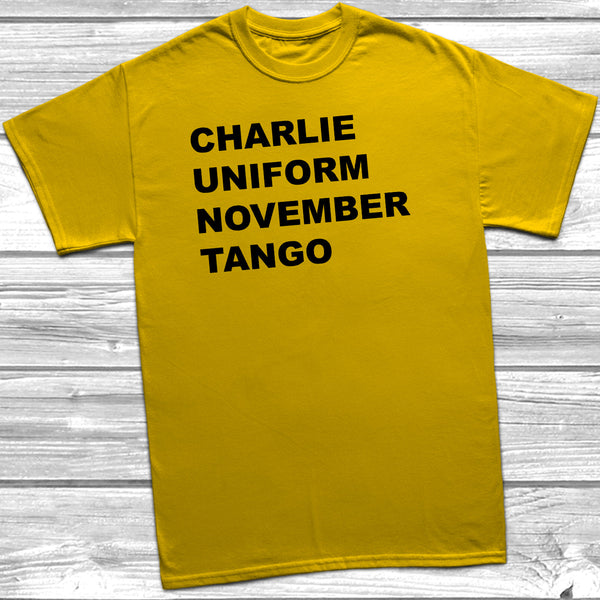 Charlie Uniform November Tango T-shirt - DizzyKitten