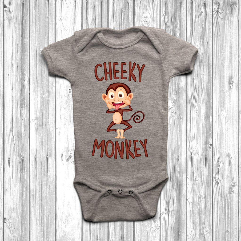 Get trendy with Cheeky Monkey Baby Grow - Baby Grow available at DizzyKitten. Grab yours for £9.45 today!