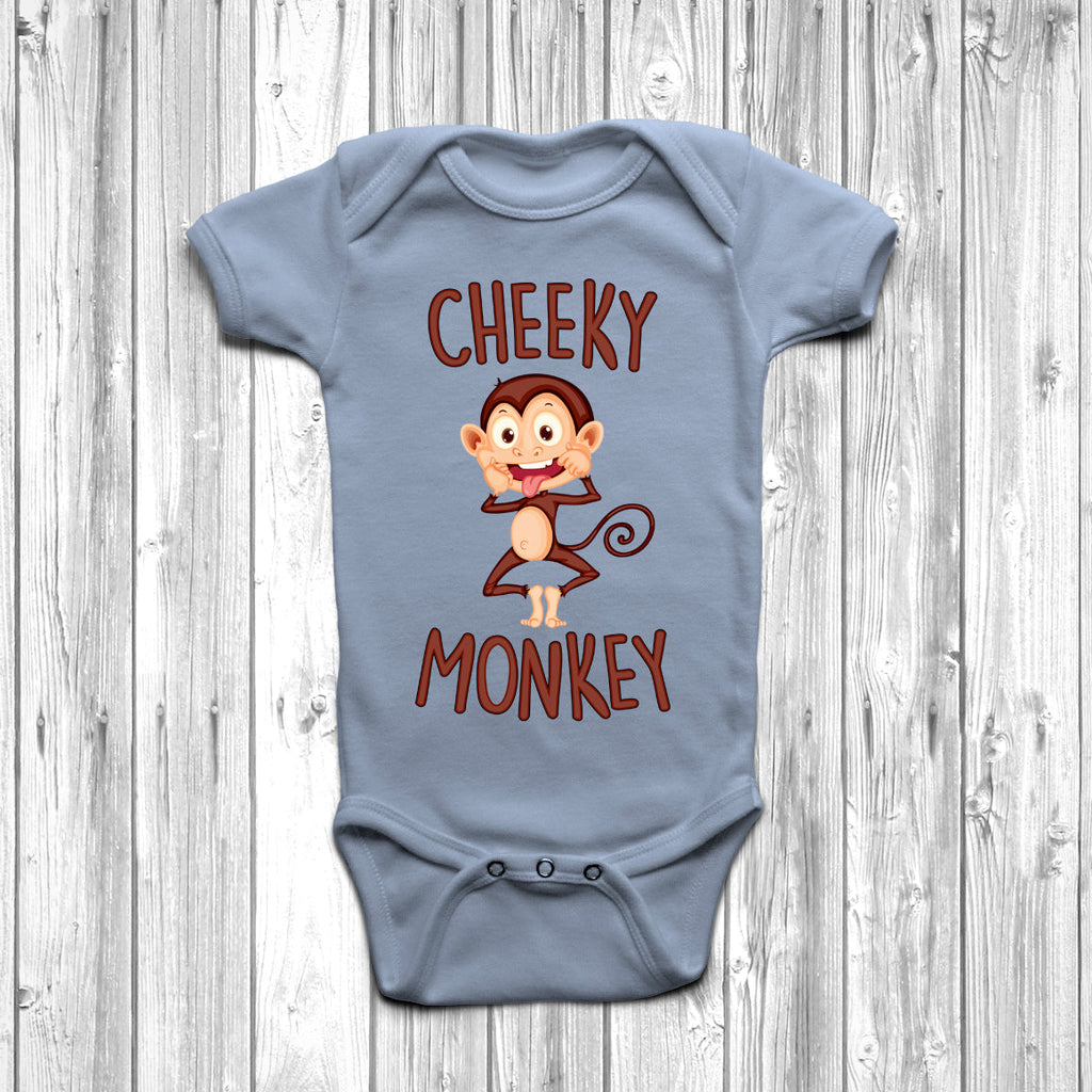 Get trendy with Cheeky Monkey Baby Grow - Baby Grow available at DizzyKitten. Grab yours for £9.45 today!