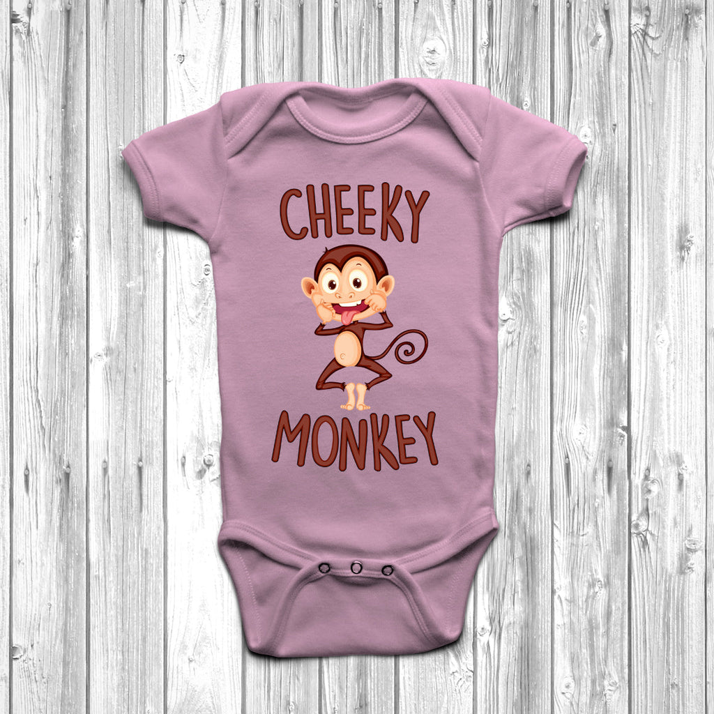 Get trendy with Cheeky Monkey Baby Grow - Baby Grow available at DizzyKitten. Grab yours for £9.45 today!