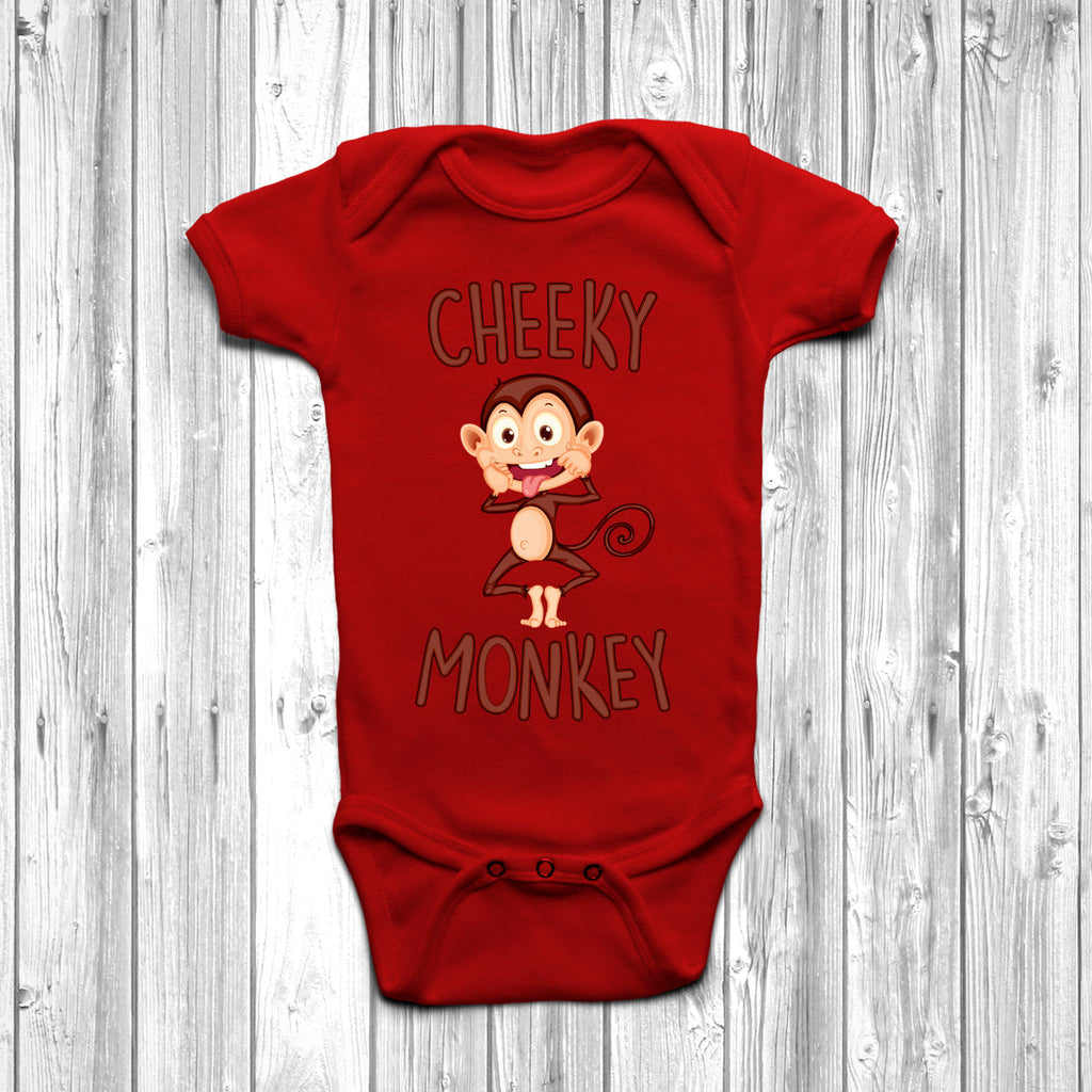 Get trendy with Cheeky Monkey Baby Grow - Baby Grow available at DizzyKitten. Grab yours for £9.45 today!