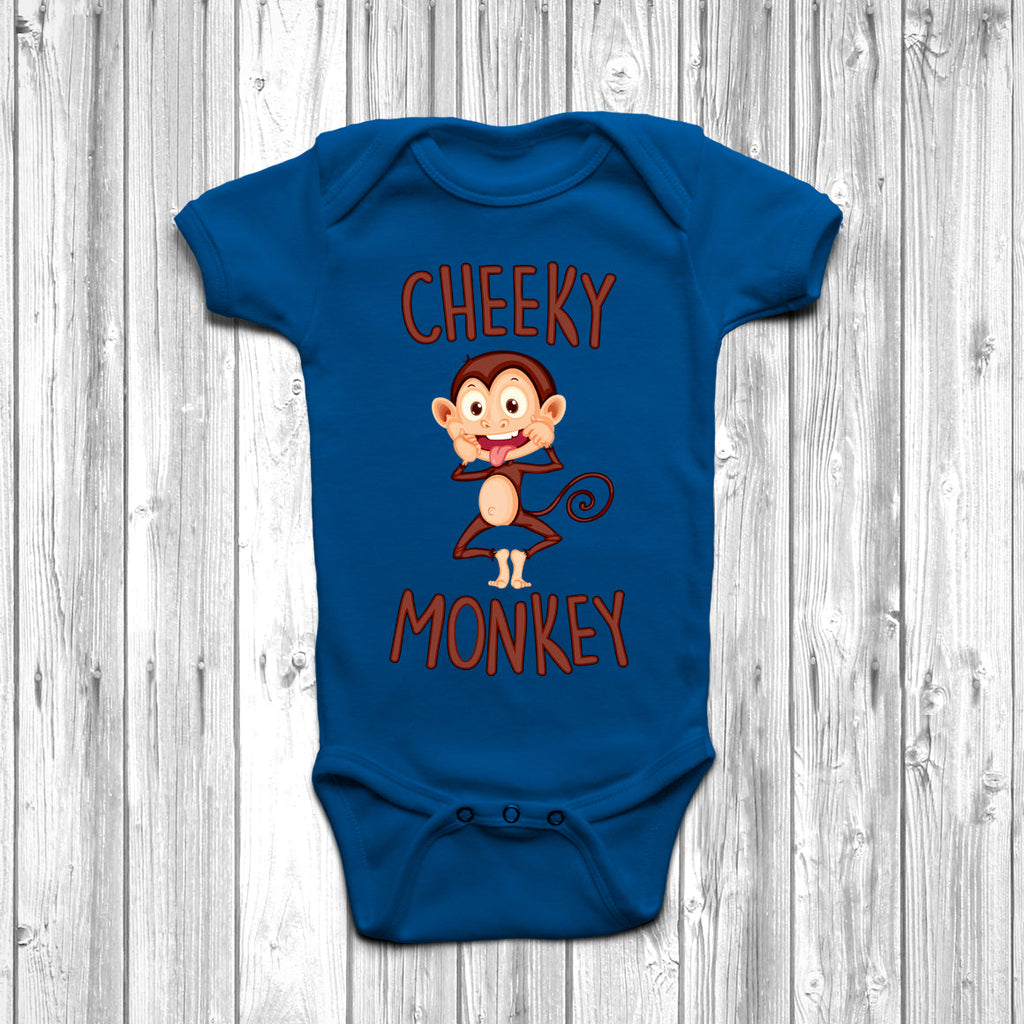 Get trendy with Cheeky Monkey Baby Grow - Baby Grow available at DizzyKitten. Grab yours for £8.95 today!