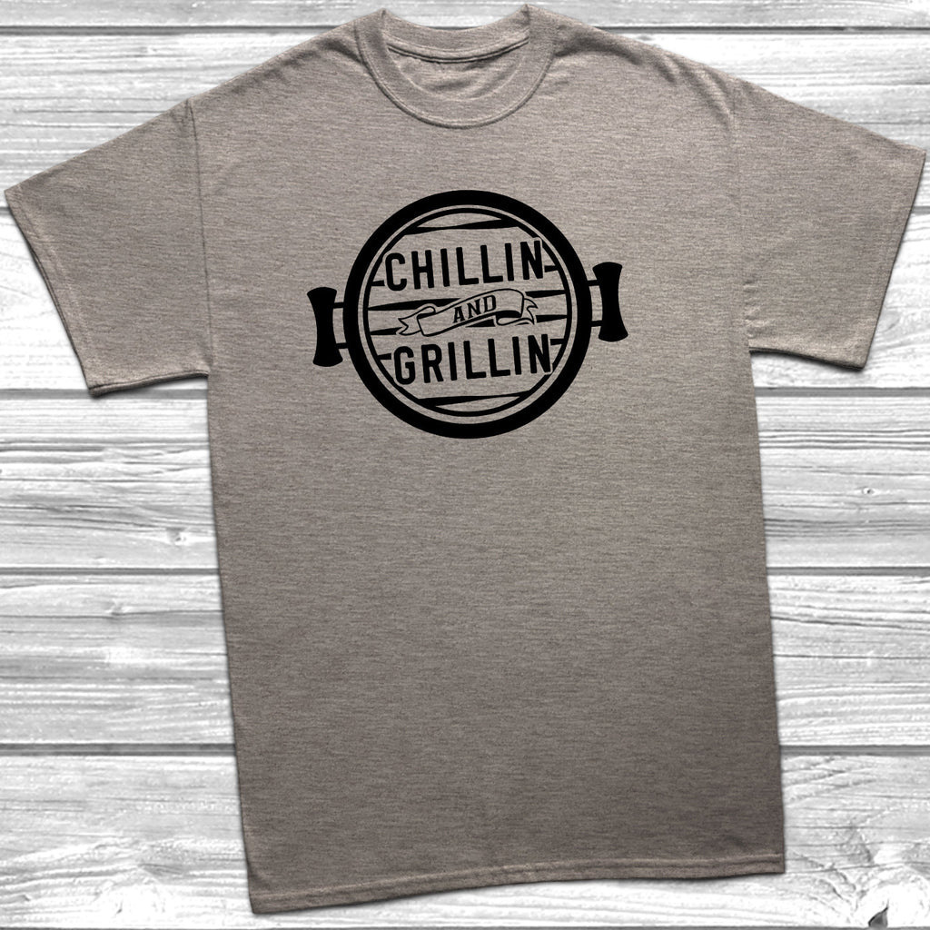 Get trendy with Chillin And Grillin T-Shirt - T-Shirt available at DizzyKitten. Grab yours for £10.49 today!