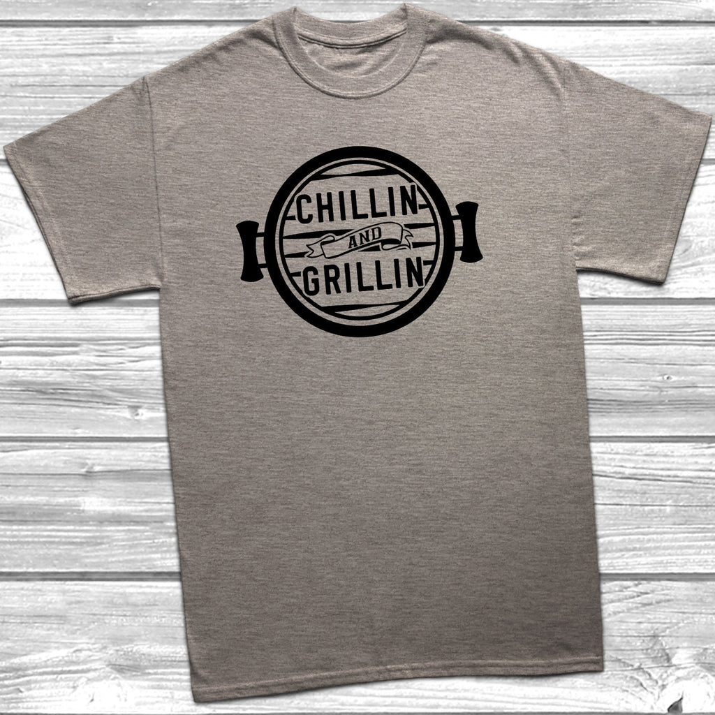 Get trendy with Chillin And Grillin T-Shirt - T-Shirt available at DizzyKitten. Grab yours for £9.99 today!