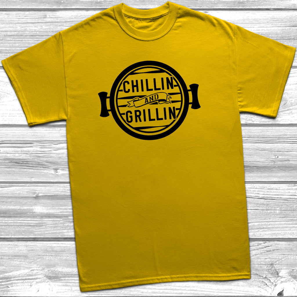 Get trendy with Chillin And Grillin T-Shirt - T-Shirt available at DizzyKitten. Grab yours for £9.99 today!