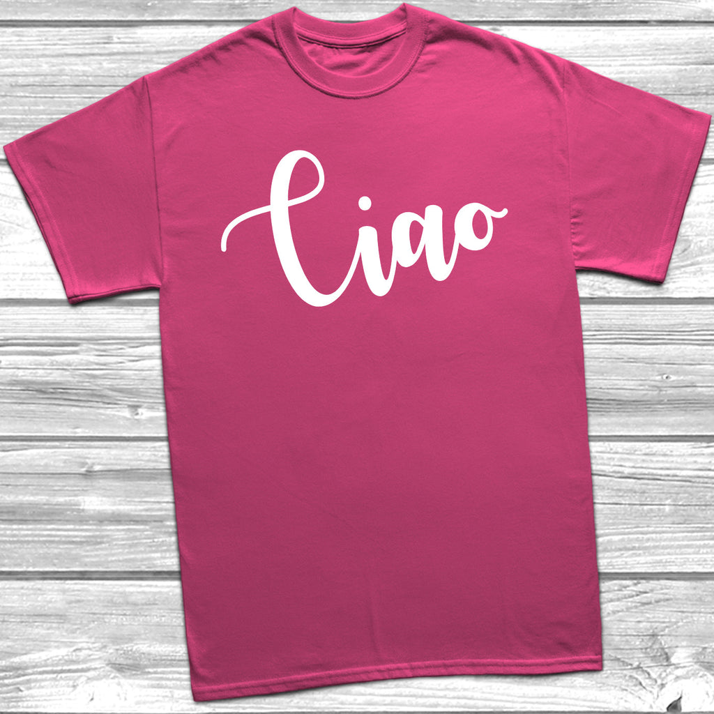 Get trendy with Ciao T-Shirt - T-Shirt available at DizzyKitten. Grab yours for £8.99 today!