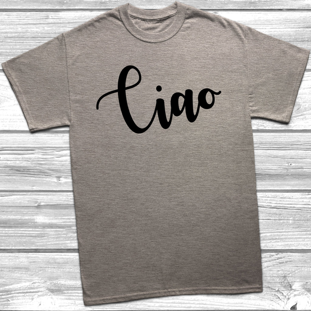 Get trendy with Ciao T-Shirt - T-Shirt available at DizzyKitten. Grab yours for £9.49 today!