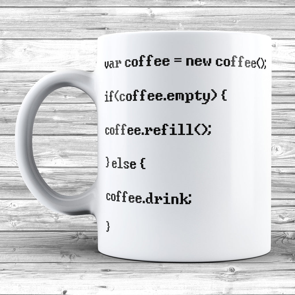 Get trendy with Coffee Code Mug - Mug available at DizzyKitten. Grab yours for £8.99 today!