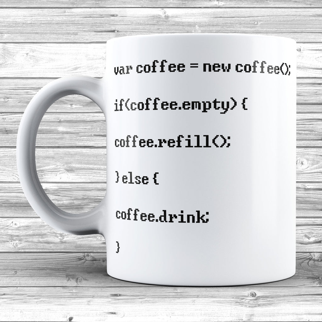 Get trendy with Coffee Code Mug - Mug available at DizzyKitten. Grab yours for £8.49 today!
