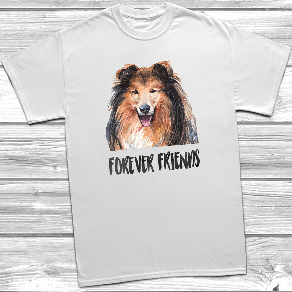 Get trendy with Collie Forever Friends T-Shirt - T-Shirt available at DizzyKitten. Grab yours for £11.95 today!