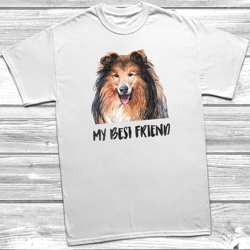 Get trendy with My Best Friend Collie T-Shirt - T-Shirt available at DizzyKitten. Grab yours for £12.45 today!
