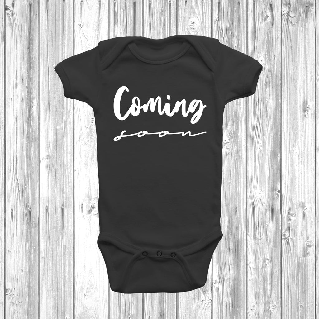 Get trendy with Coming Soon Baby Grow - Baby Grow available at DizzyKitten. Grab yours for £7.95 today!