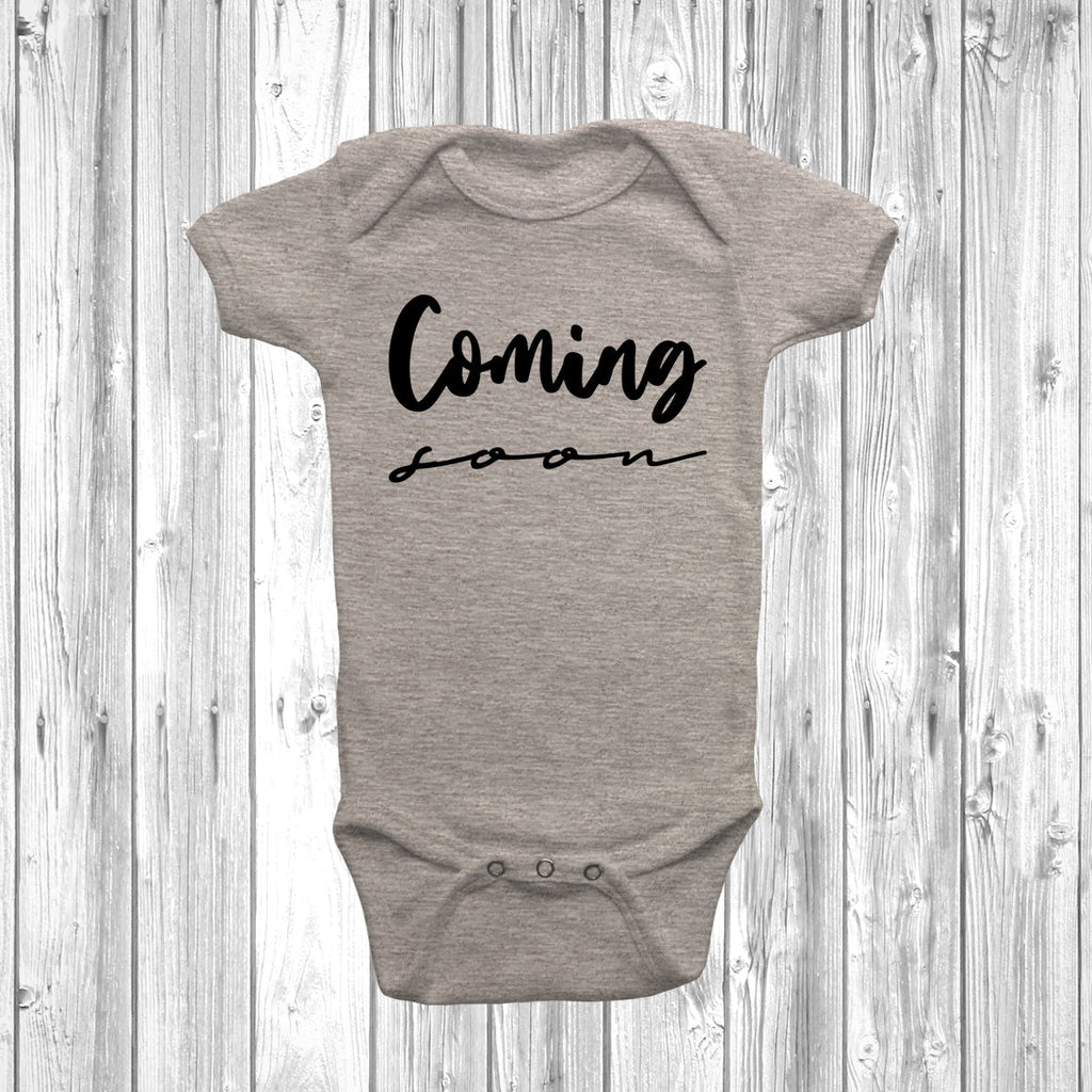 Get trendy with Coming Soon Baby Grow - Baby Grow available at DizzyKitten. Grab yours for £7.95 today!