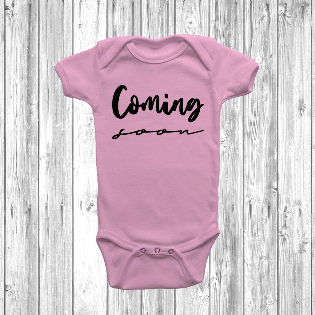 Get trendy with Coming Soon Baby Grow - Baby Grow available at DizzyKitten. Grab yours for £7.95 today!