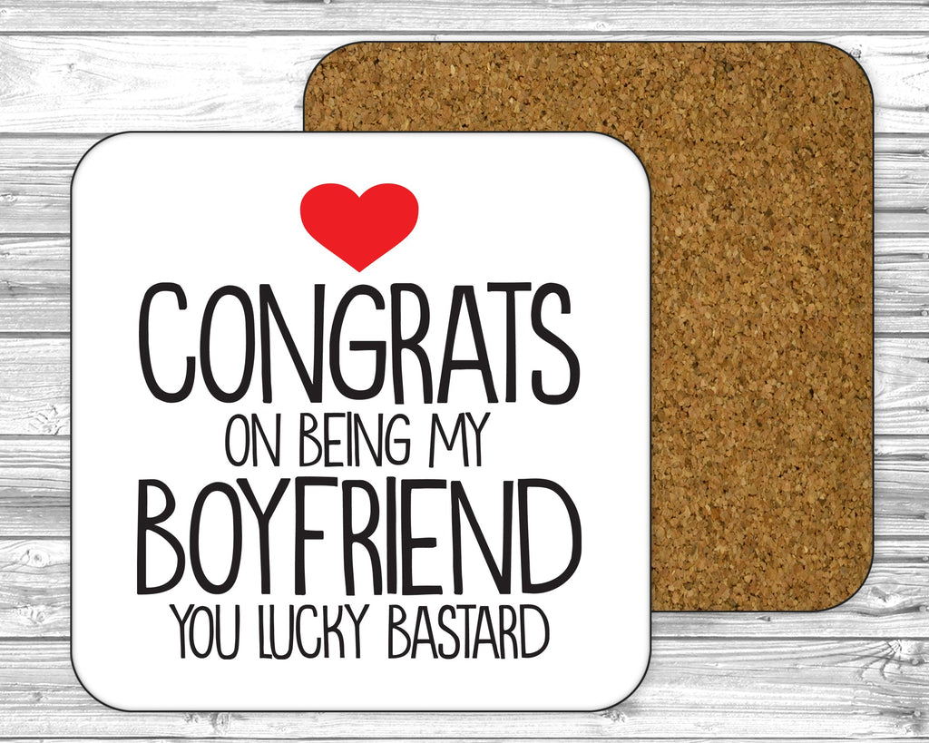 Get trendy with Congrats On Being My Boyfriend 11oz / 15oz Mug - Mug available at DizzyKitten. Grab yours for £4.49 today!